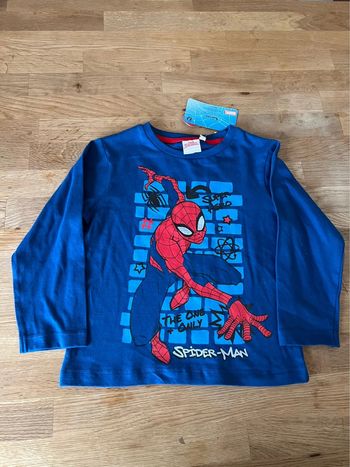 Tee shirt manche longue spiderman