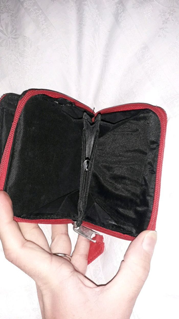 Porte feuille rouge converse - photo numéro 4