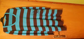 Robe laine à rayures