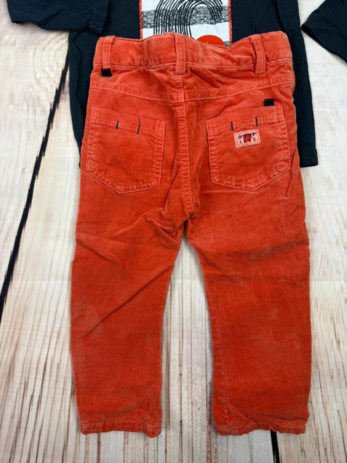 Ensemble garçon IKKS 12 mois pantalon + t-shirt manches longues Japon - photo numéro 8