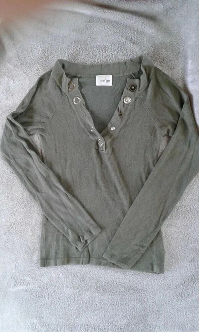 Pull kaki ange taille 1