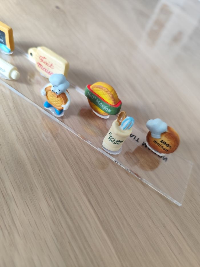 Lot de 10 figurines en céramique " les fait maison" - photo numéro 3