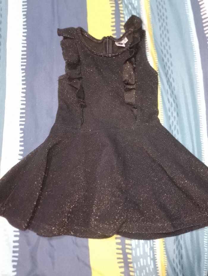 Robe noir de fêtes 3 ans brillante - photo numéro 2