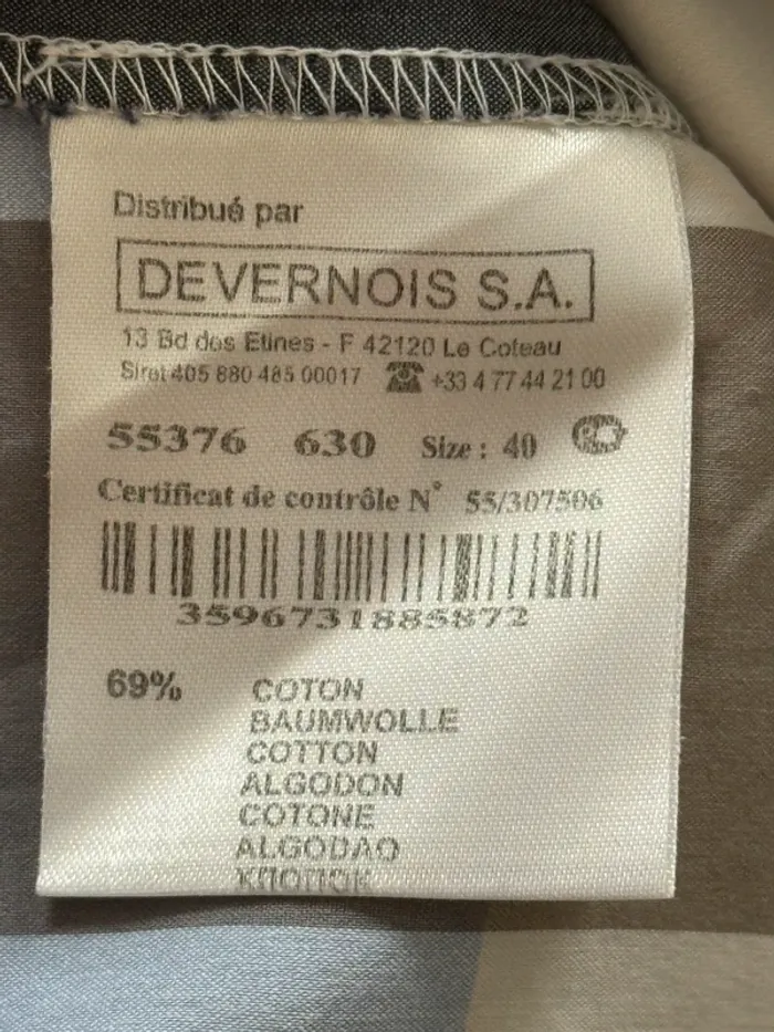 Chemise Devernois Sport - Taille 40 - photo numéro 6