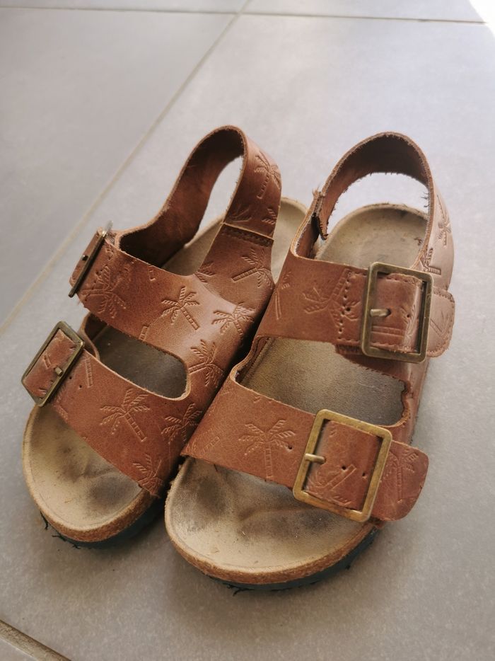 Sandalettes simili cuir