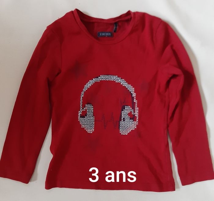 tee-shirt manches longues fille - IKKS - 3 ans