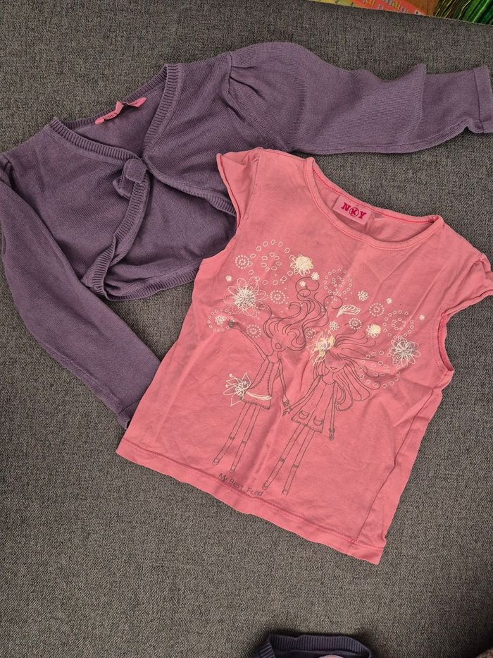 Bolero et tee shirt 4 ans