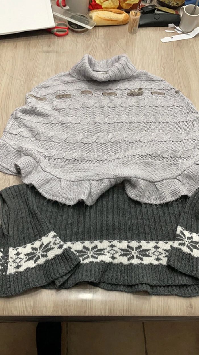 Lot de 2 ponchos en 6 ans