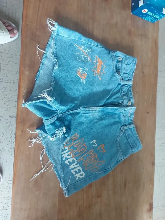 Short en jean mom