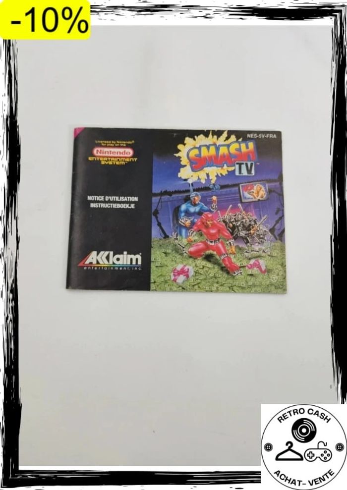 Jeu Nintendo NES Smash TV fra complet - photo numéro 4