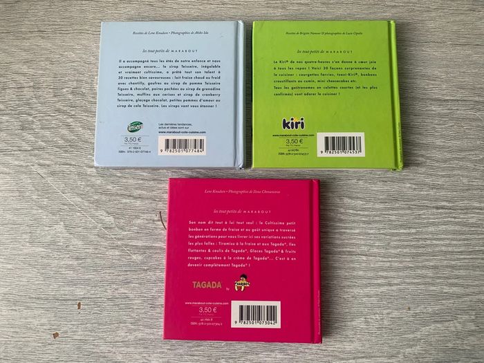 Lot de 3 livres de cuisine: Les tout-petits de Marabout - photo numéro 2