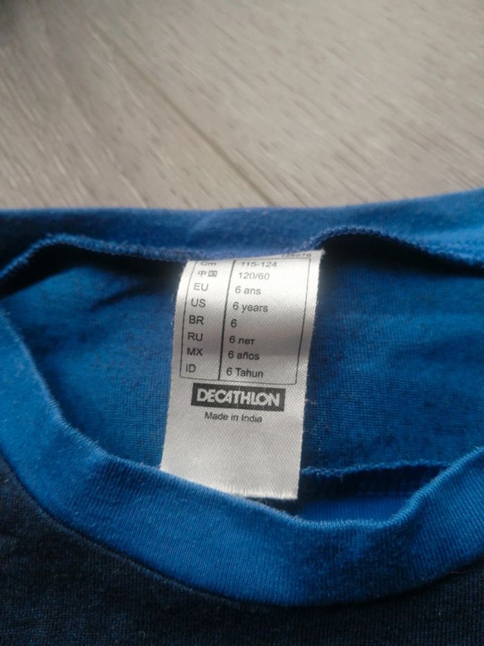 Tee shirt manche courte foot 6A - photo numéro 3