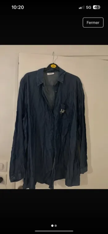Chemise effet jean