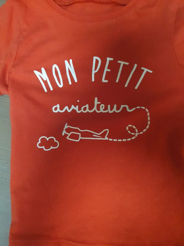 Tee-shirt 18 mois mixte rouge - photo numéro 3