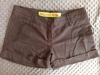 Short cache cache en lin coton 42