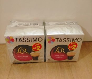Lot Tassimo café long intense
