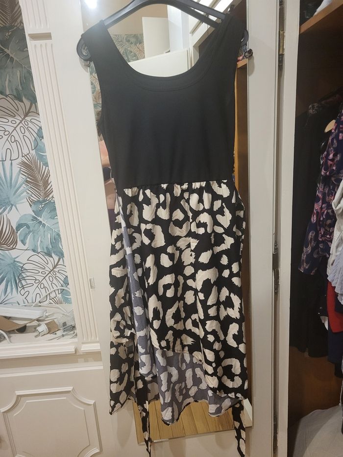 Robe bi matière cache coeur