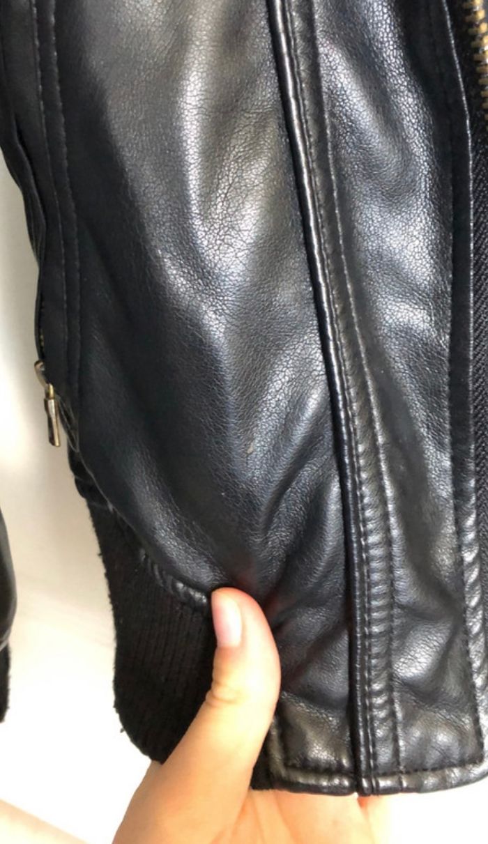 Veste en cuir à fourrure - photo numéro 9