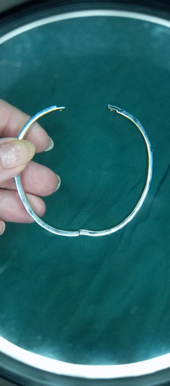 Bracelet argenté avec strass - photo numéro 8