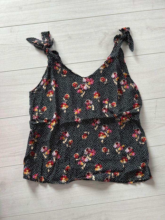 Top Orta Mathilde fleurs vintage T. L