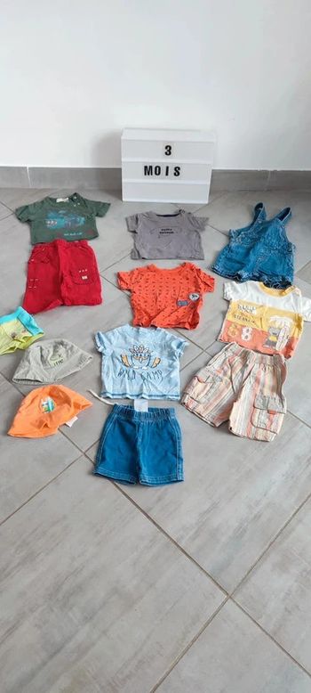lot de vêtements garçon été 3 mois