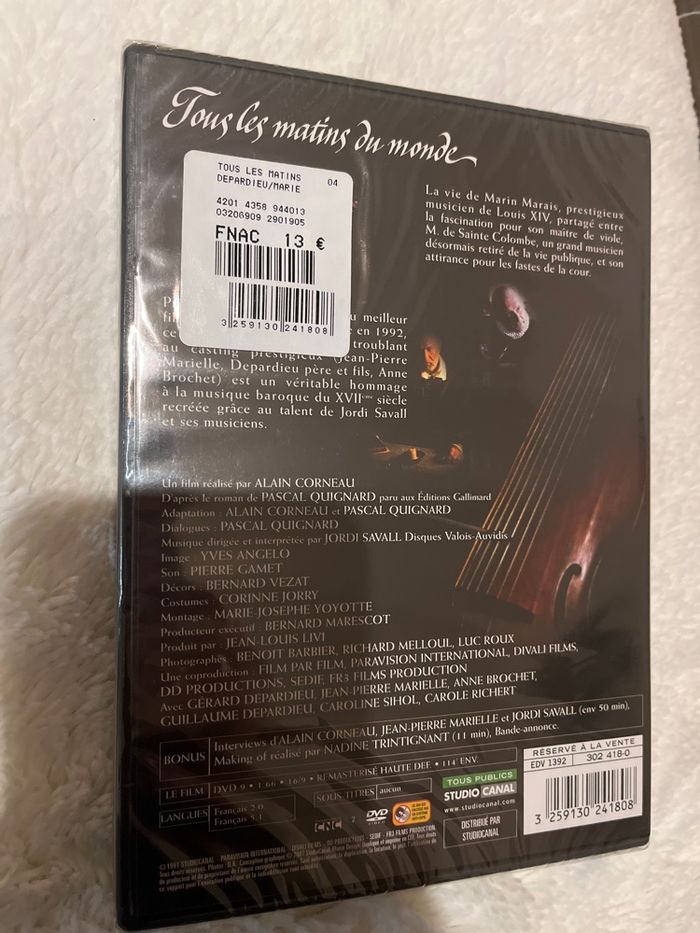 DVD Tout les matins du monde neuf - photo numéro 2