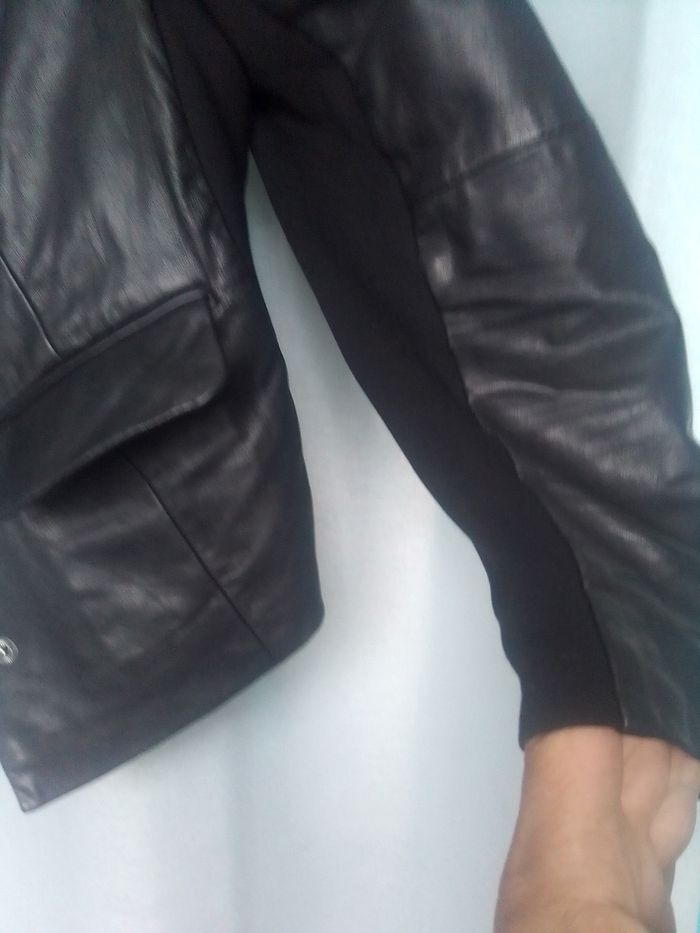 Veste en cuir et coton MAX & CO - photo numéro 7