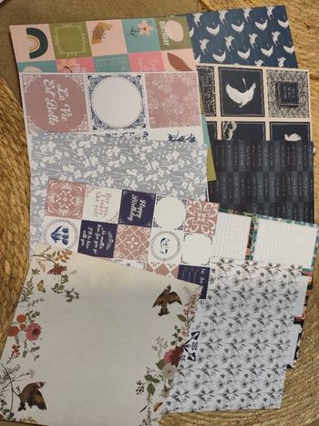 Lots N 3 * 10 feuilles scrapbooking