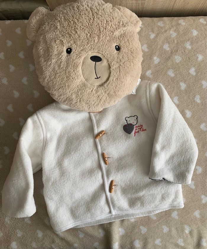 Manteau 18 mois blanc 😺