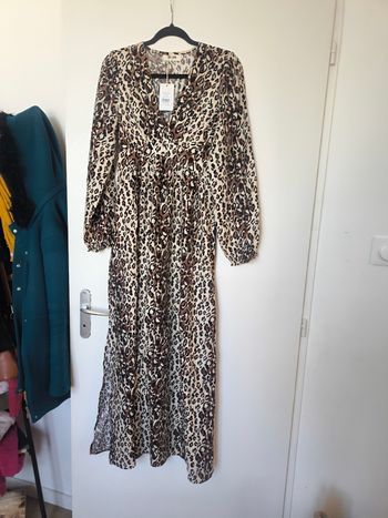 Robe longue léopard 