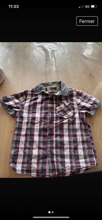 Chemise manche courtes