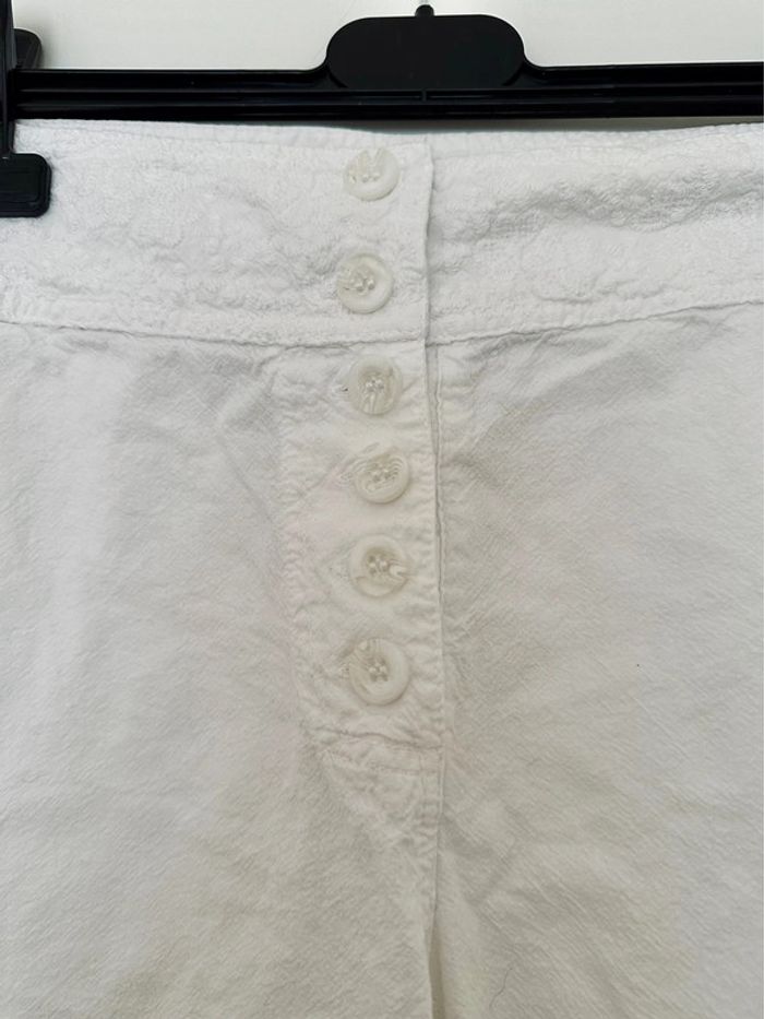 Short lin blanc Taille 7 La Cotonnière - photo numéro 2