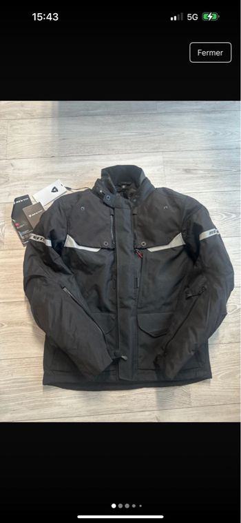 Blouson moto revi'it neuf hiver chaud