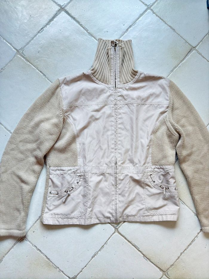 Veste beige marque Affinités by Armand Thierry