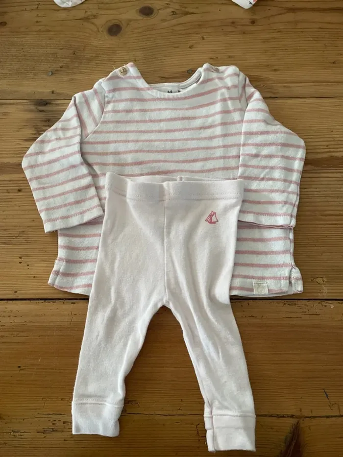 Ensemble marinière et legging 3 mois