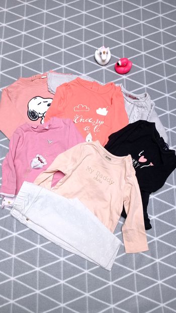 🦄 Lot 7 pièces bébé fille 6 mois