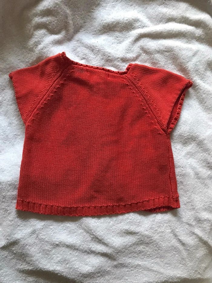 Bolero orange 🌸 Taille 6 ans 🌸 Lisa rose - photo numéro 5