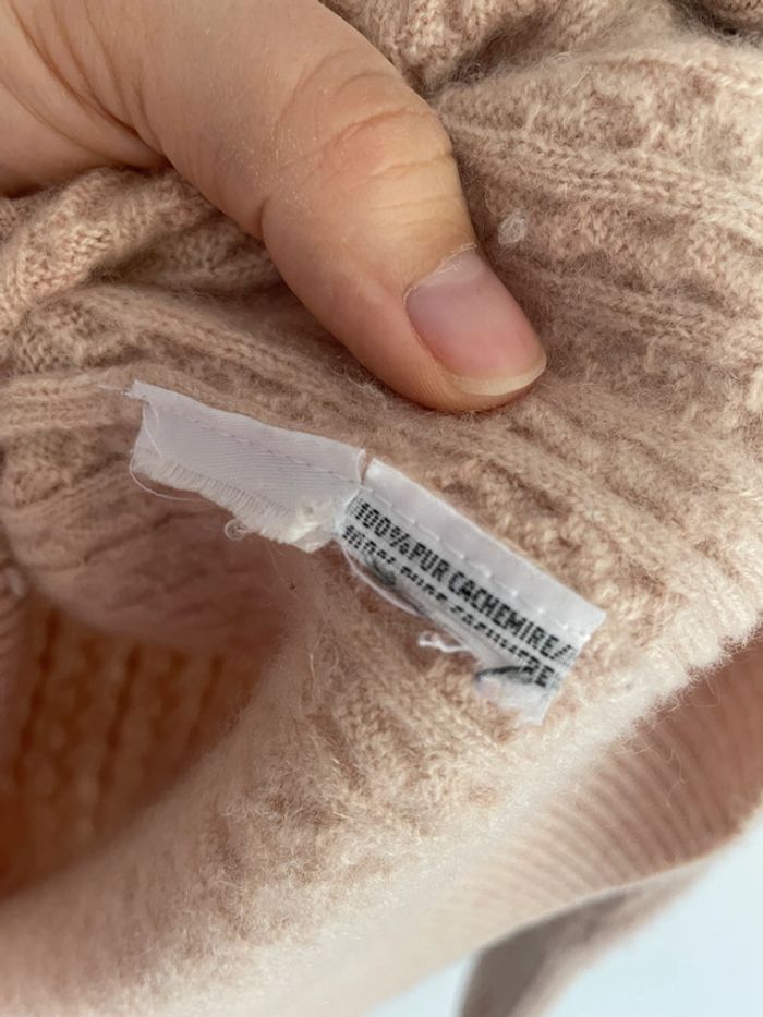 Pull Beige Torsadé Eric Bompard - photo numéro 3