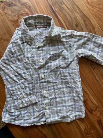 Chemise à carreaux manches longues