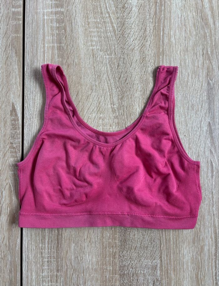 Brassière de sport rose très bon état