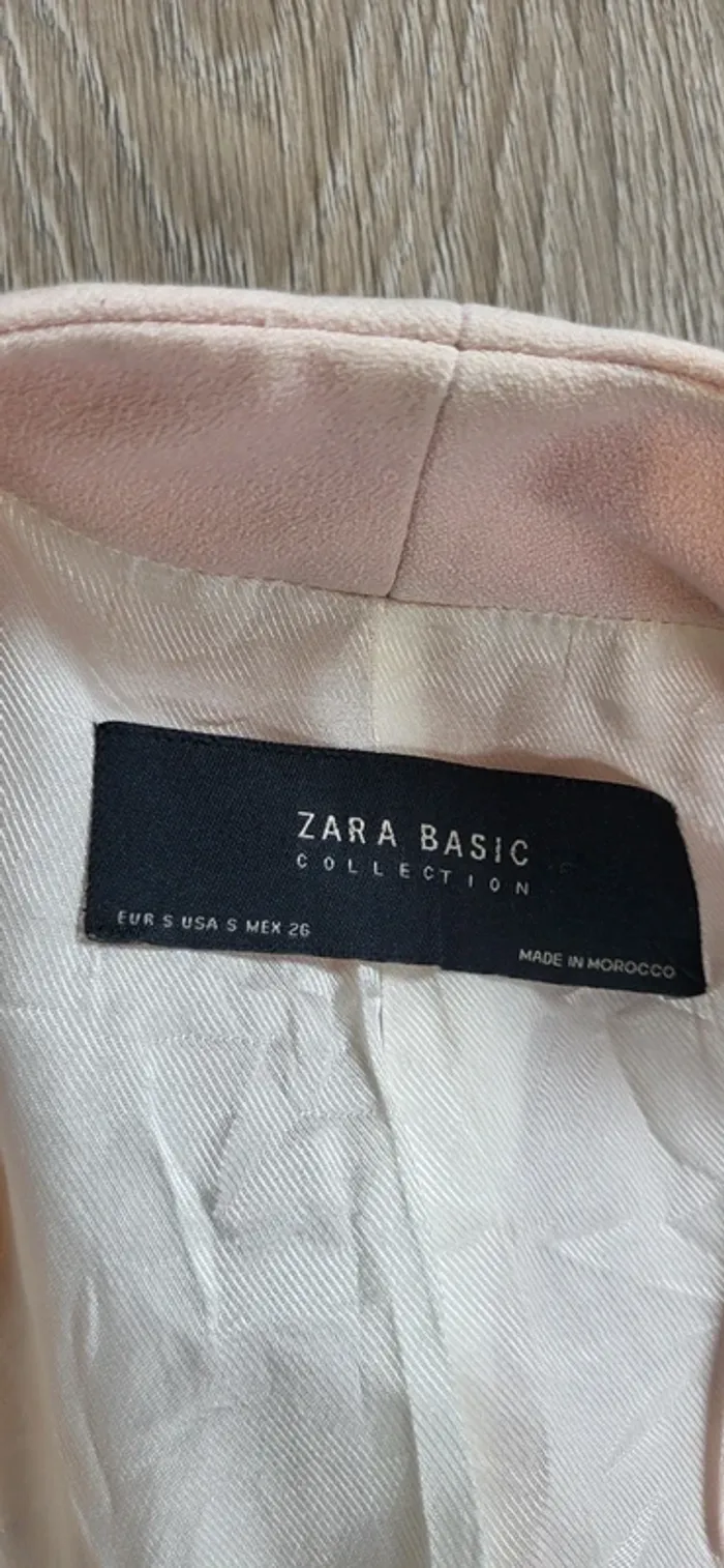 Veste / blazer cintrée rose pale 36 - photo numéro 8