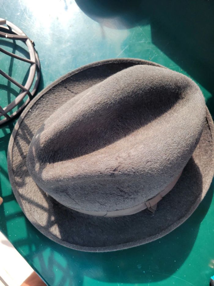 Chapeau flechet gris vintage - photo numéro 9