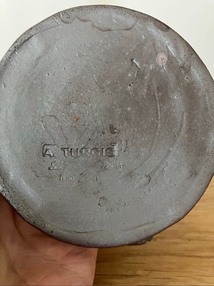 Vintage-Cendrier-Poterie artisanale-TURGIS - photo numéro 3