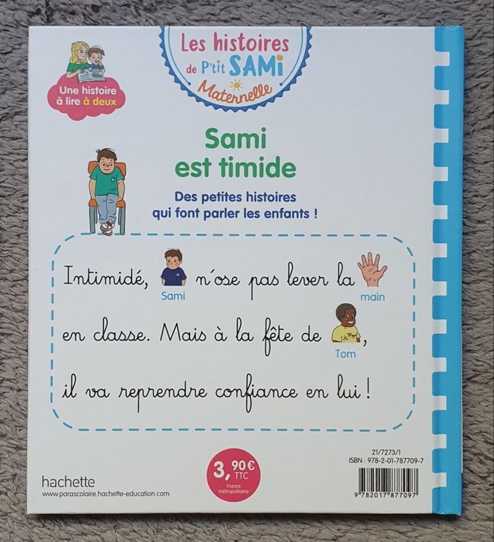 Livre "Sami est timide" - Les Histoires de P'tit Sami Maternelle (3-5 ans) / Hachette - photo numéro 2