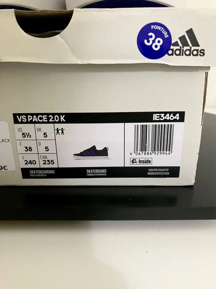 Adidas Grand Court 2.0 Black/Blue - photo numรฉro 8
