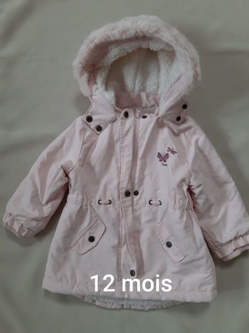 Très joli manteau chaud fille - Creeks - 12 mois