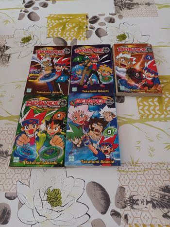Lot de 5 mangas Beyblade Métal Fusion