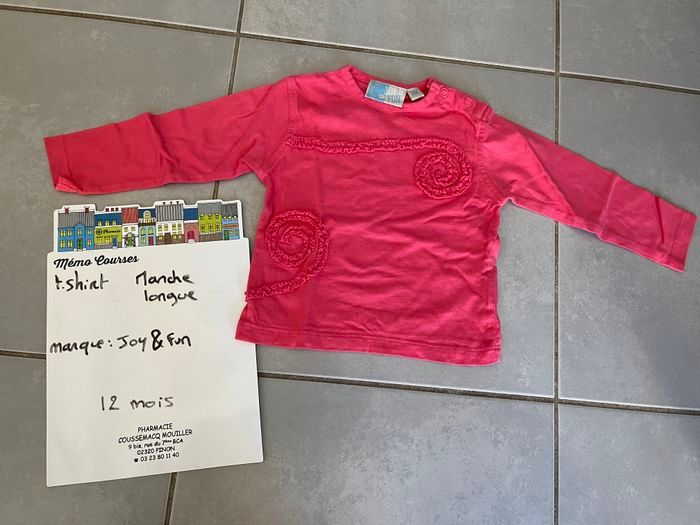 T shirt fille 12 mois
