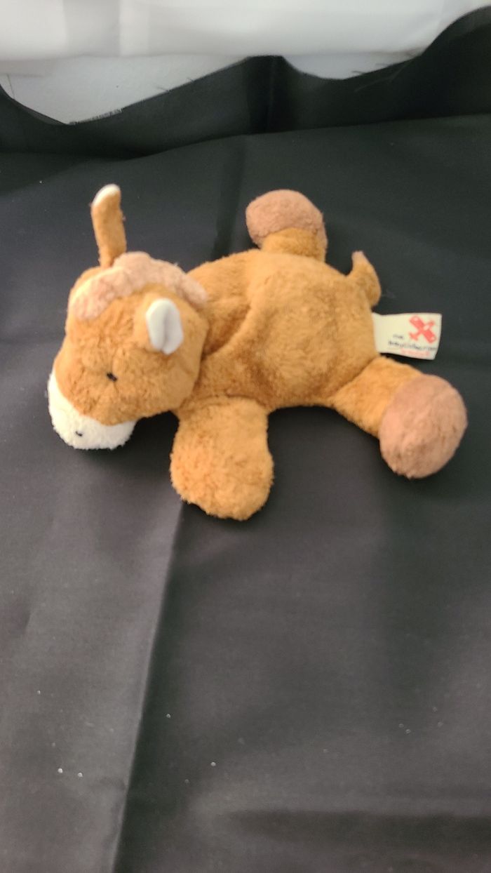 doudou cheval poney couché nicotoy - photo numéro 5