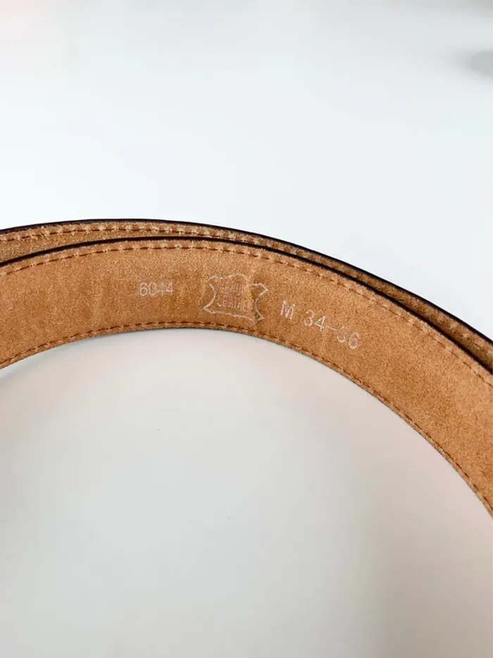Ceinture marron véritable cuir - 111cm - photo numéro 3
